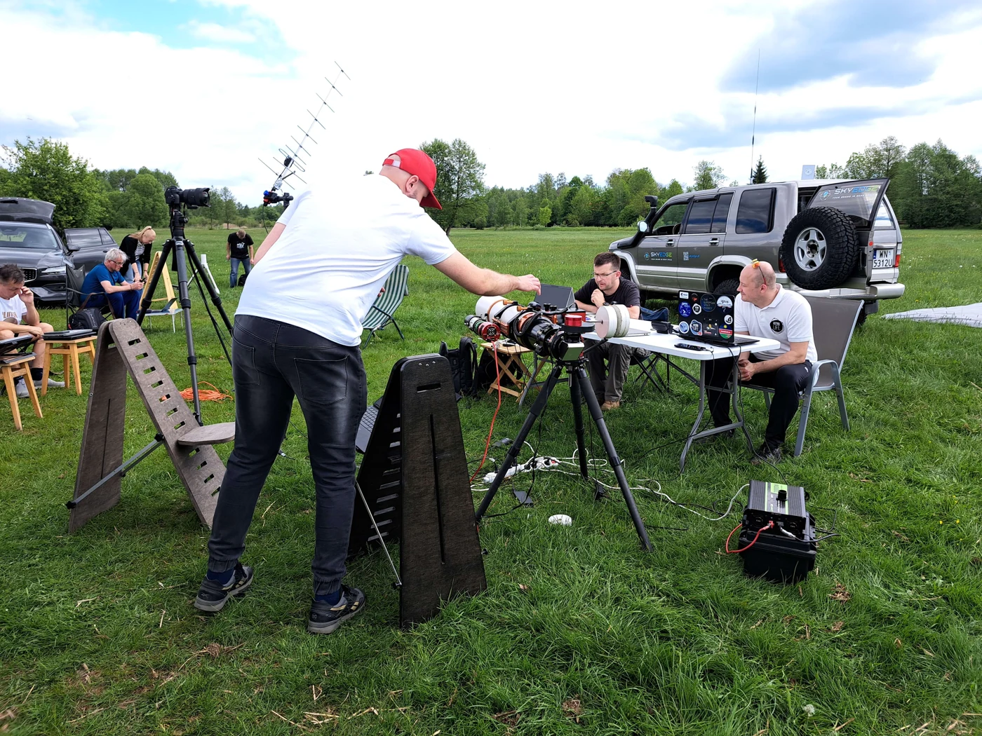The ground station and preparations with AstroLife.