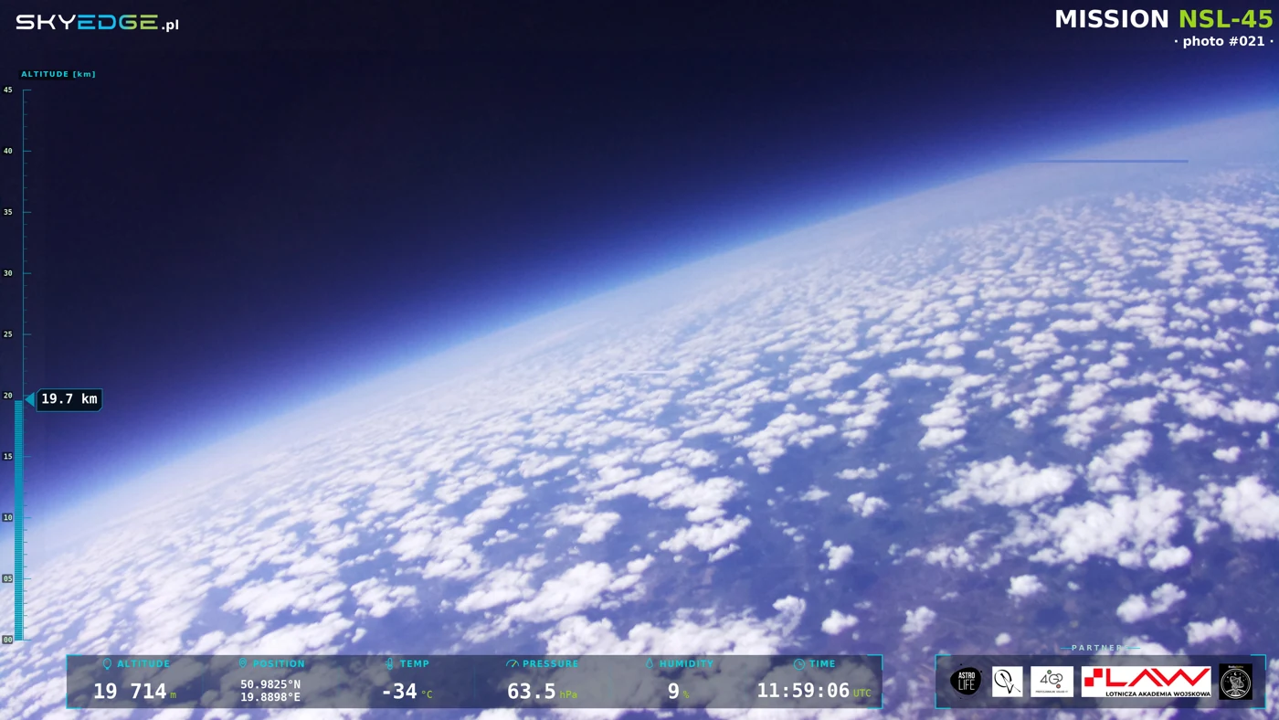 A received Wenet image with its original mission overlay.